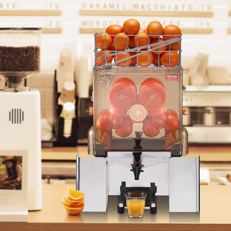 VEVOR Commercial Orange Juicer Machine with Automatic Peeling Function